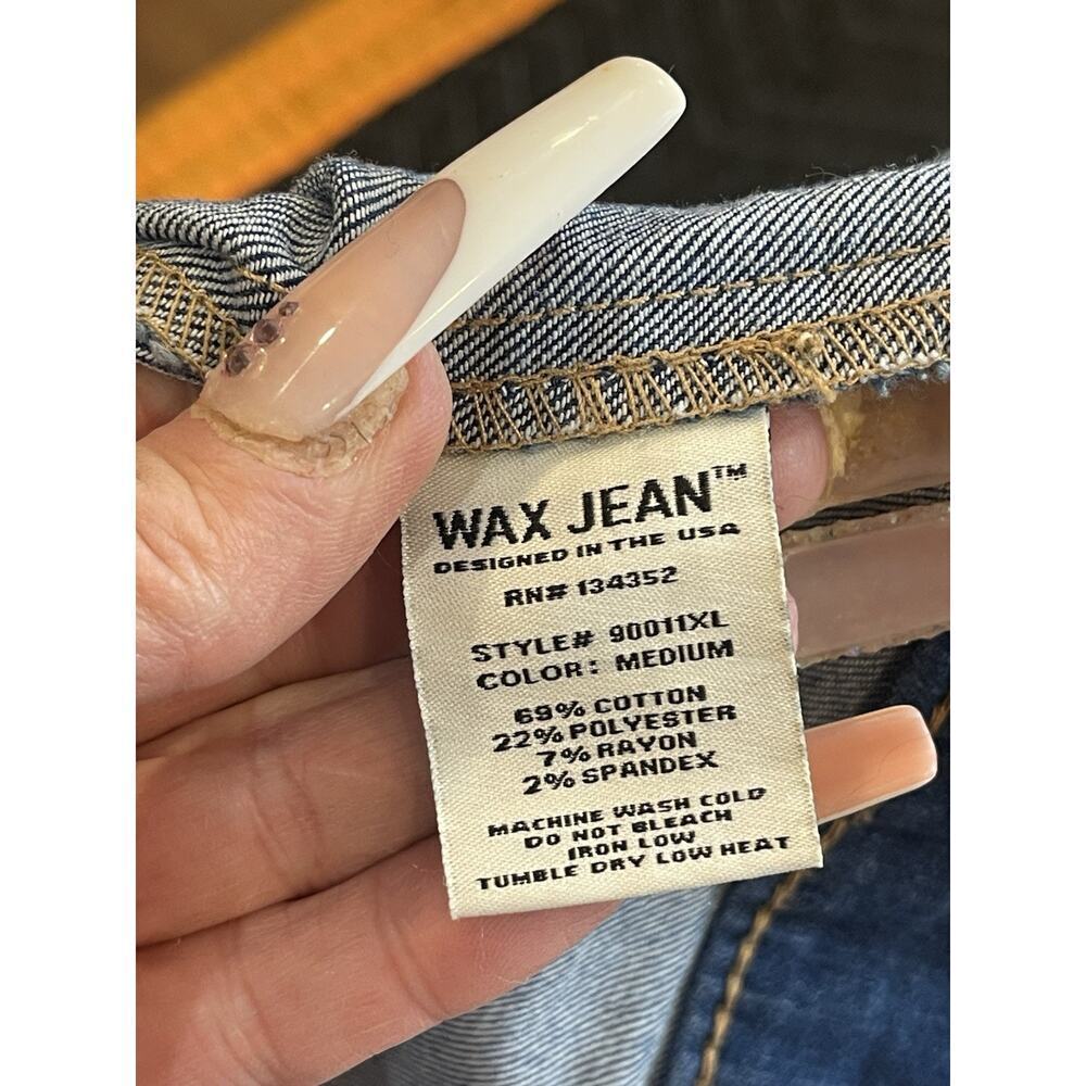 🔺️SOLD🔺️Basic denim wax jeans, one XL vintage dark blue new without tags​​ - Picture 6 of 7